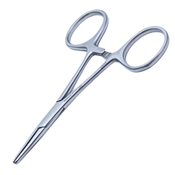 Hartman Straight Hemostatic Mosquito Forceps, Ring Handle With Dull Finish, Ratchet Lock, Straight 20mm Serrated Jaws, And Overall Length Of 3 7/8" (99mm)  